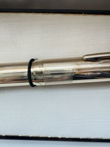 Vintage Montblanc 744 Gold Wrapped Fountain Pen, 1950s, EF Nib- New Old Stock