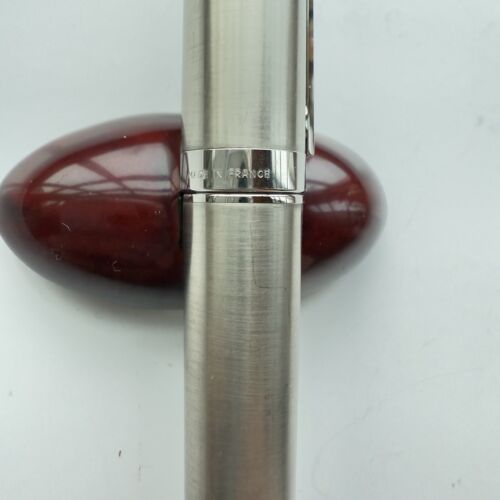 S.T Dupont Fidelio Fountain Pen Brushed Metal