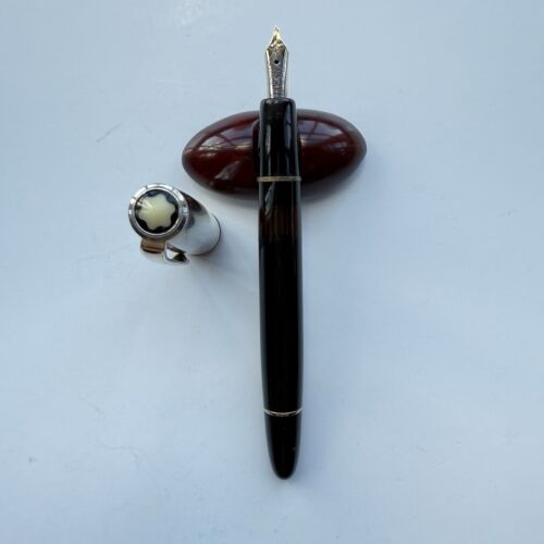 Montblanc 642 Fountain Pen Stainless Steel, 1950s, Excellent Condition