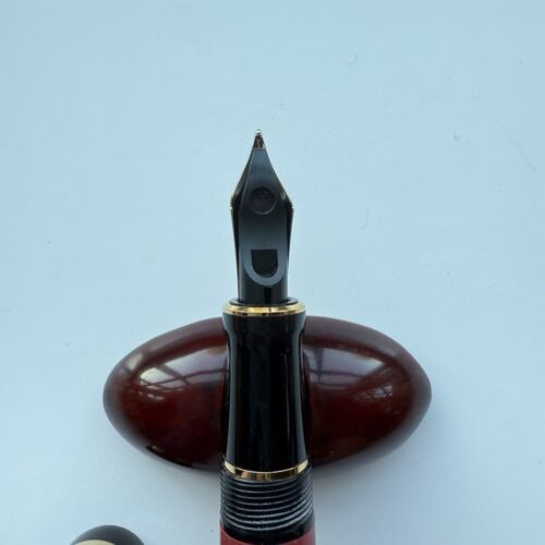 Parker Duofold International “Swirl” Ebonite, 18K M Nib
