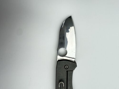 Spyderco Knives Techno 2 Titanium CTS-XHP Stainless Pocket Knife