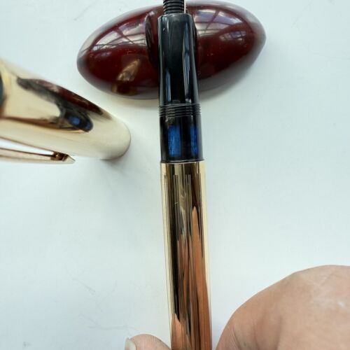 Rare Vintage Montegrappa Gold Plated Fountain Pen 1960s