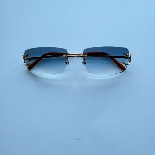 Cartier Sunglasses Signature C Big C New Model Factory Lenses Blue- Brand New
