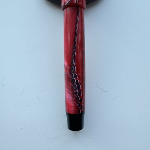 Custom Parker Duofold Red Swirl Acrylic