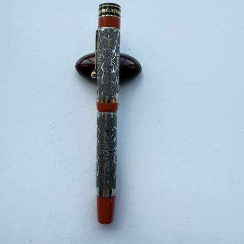 Bexley X Ariel Kullock Fountain Pen, Sterling Silver “Spider” Overlay
