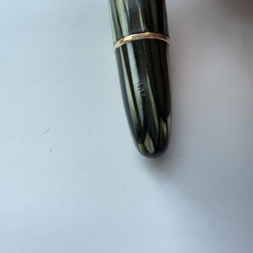 Montblanc 642 Green Striated Celluloid, 1950s, Near Mint Condition
