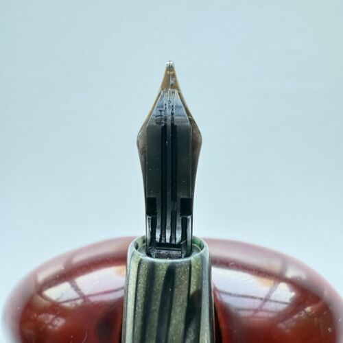 Montblanc 642 Green Striated Celluloid, 1950s, Near Mint Condition