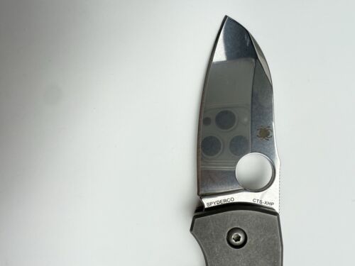 Spyderco Knives Techno 2 Titanium CTS-XHP Stainless Pocket Knife