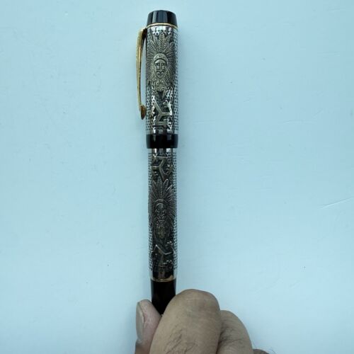 Ariel Kullock Parker Duofold Sterling Silver Overlay “Sun god” Handmade