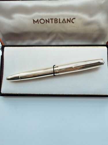 Vintage Montblanc 744 Gold Wrapped Fountain Pen, 1950s, EF Nib- New Old Stock