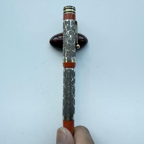 Bexley X Ariel Kullock Fountain Pen, Sterling Silver “Spider” Overlay