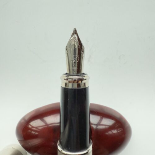 S.T Dupont Fidelio Fountain Pen Brushed Metal