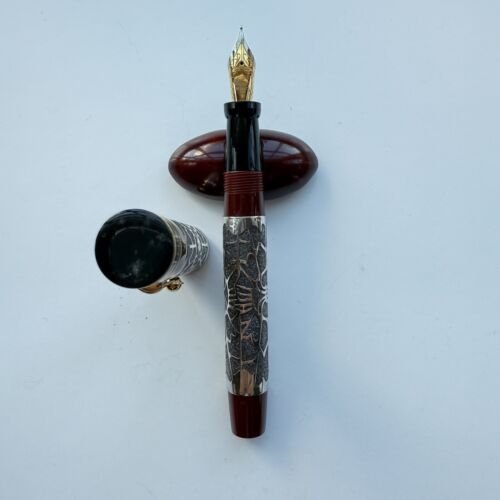 Bexley X Ariel Kullock Fountain Pen, Sterling Silver “Spider” Overlay