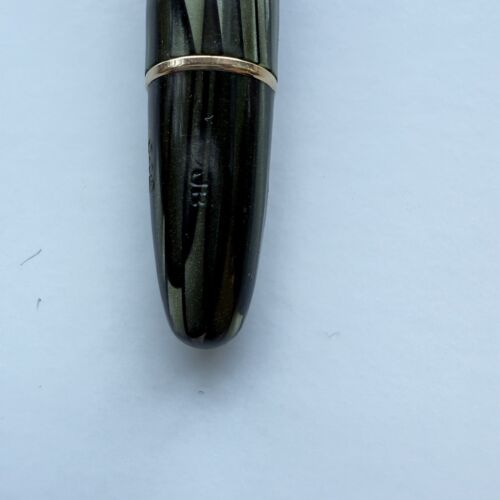 Montblanc 642 Green Striated Celluloid, 1950s, Near Mint Condition