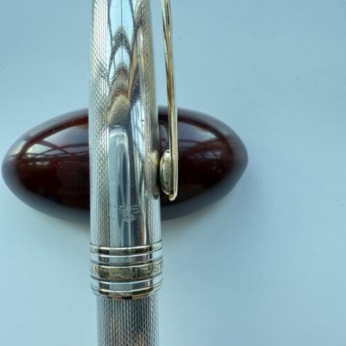 MONTBLANC Meisterstuck Solitaire Barley Sterling Silver 164 Ballpoint Pen