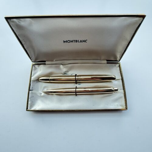 Montblanc 744 Fountain Pen + Pencil By Set- Excellent Cond.