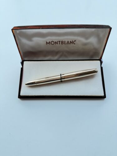 Vintage Montblanc 744 Gold Wrapped Fountain Pen, 1950s, EF Nib- New Old Stock