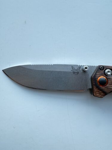 Benchmade  Grizzly Creek, 3.49" CPM-S30V Blade, Wood Handle W/ Clip