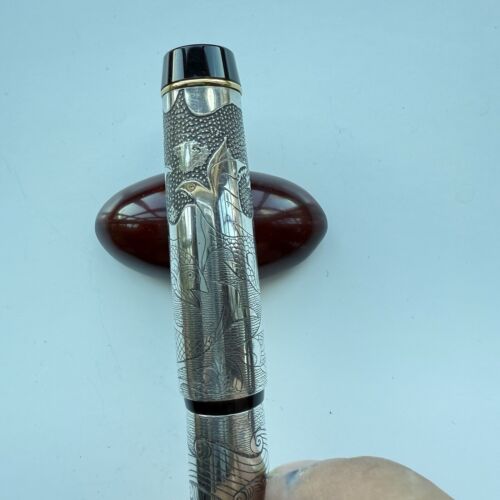 Ariel Kullock Parker Duofold Sterling Silver Overlay “Nature” Motif Handmade