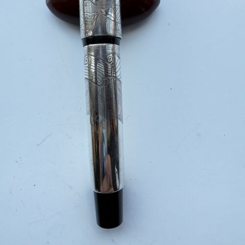 Ariel Kullock Parker Duofold Sterling Silver Overlay “Nature” Motif Handmade