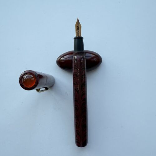 Aileron Red Ripple Ebonite Flex Pen 