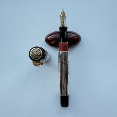 Ariel Kullock Parker Duofold Sterling Silver Overlay “Nature” Motif Handmade