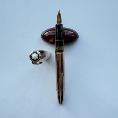 Montblanc 744N Fountain Pen, 1950s, Near Mint, Double Broad Nib