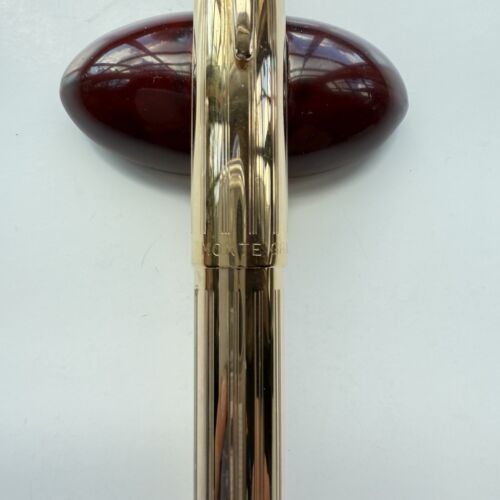 Rare Vintage Montegrappa Gold Plated Fountain Pen 1960s