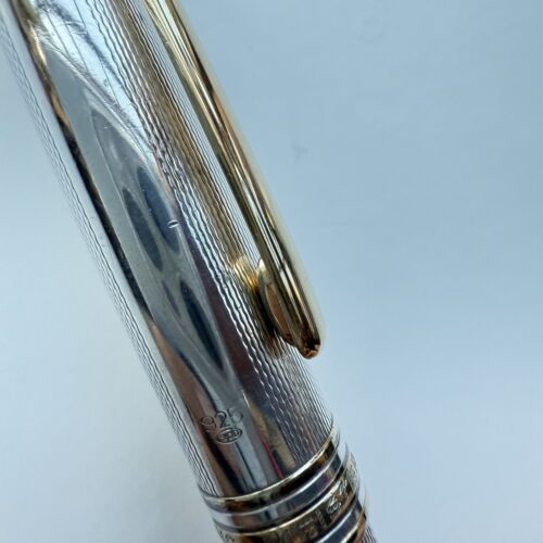 MONTBLANC Meisterstuck Solitaire Barley Sterling Silver 164 Ballpoint Pen