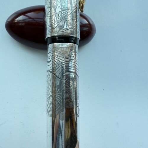 Ariel Kullock Parker Duofold Sterling Silver Overlay “Nature” Motif Handmade