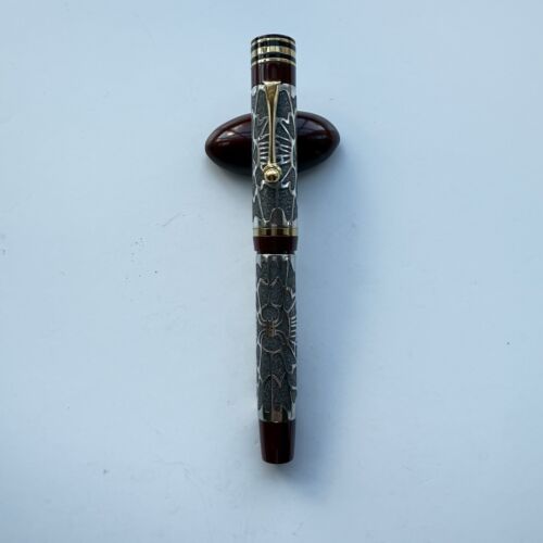 Bexley X Ariel Kullock Fountain Pen, Sterling Silver “Spider” Overlay