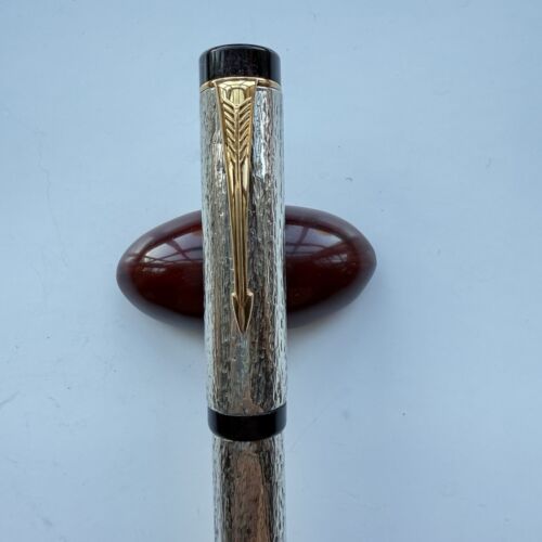 Ariel Kullock Parker Duofold Sterling Silver Handmade Overlay  Rollerball 