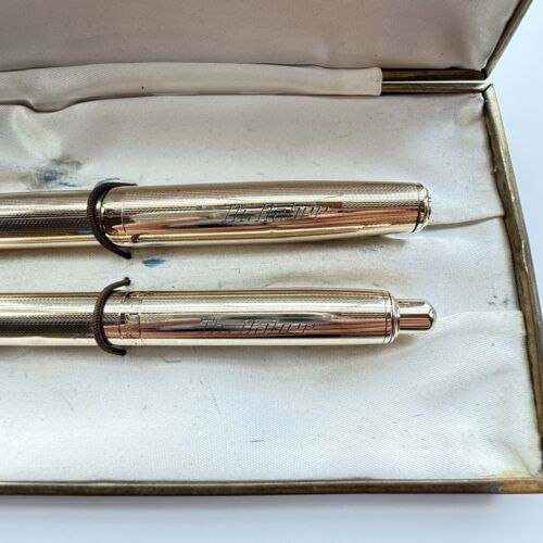 Montblanc 744 Fountain Pen + Pencil By Set- Excellent Cond.