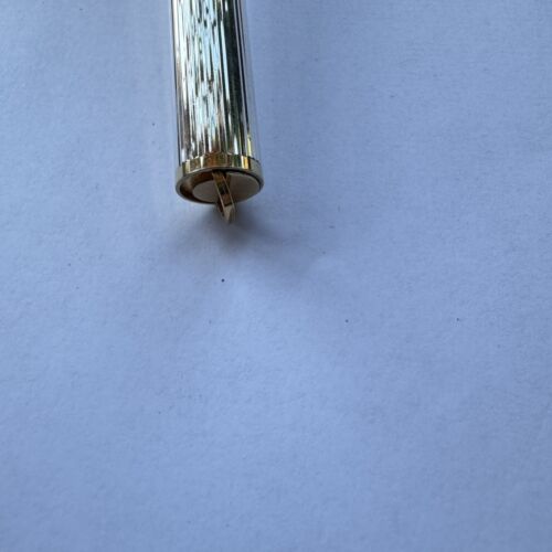 S.T. DuPont Montparnasse Fountain Pen, Sterling Silver And Gold- Large Size