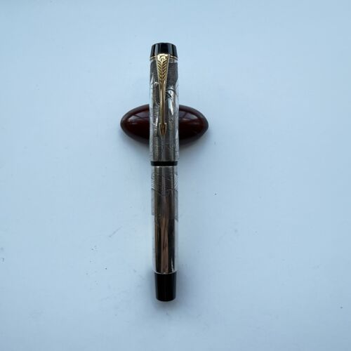 Ariel Kullock Parker Duofold Sterling Silver Overlay “Nature” Motif Handmade