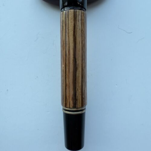 Parker Duofold International Wood Overlay, 18k F Nib