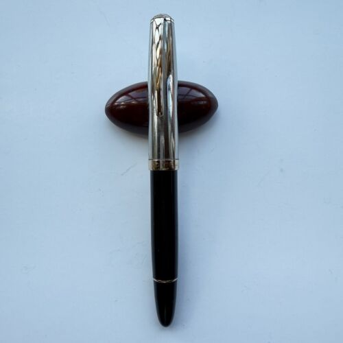Montblanc 642 Fountain Pen Stainless Steel, 1950s, Excellent Condition