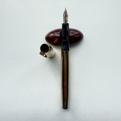 Rare Vintage Montegrappa Gold Plated Fountain Pen 1960s